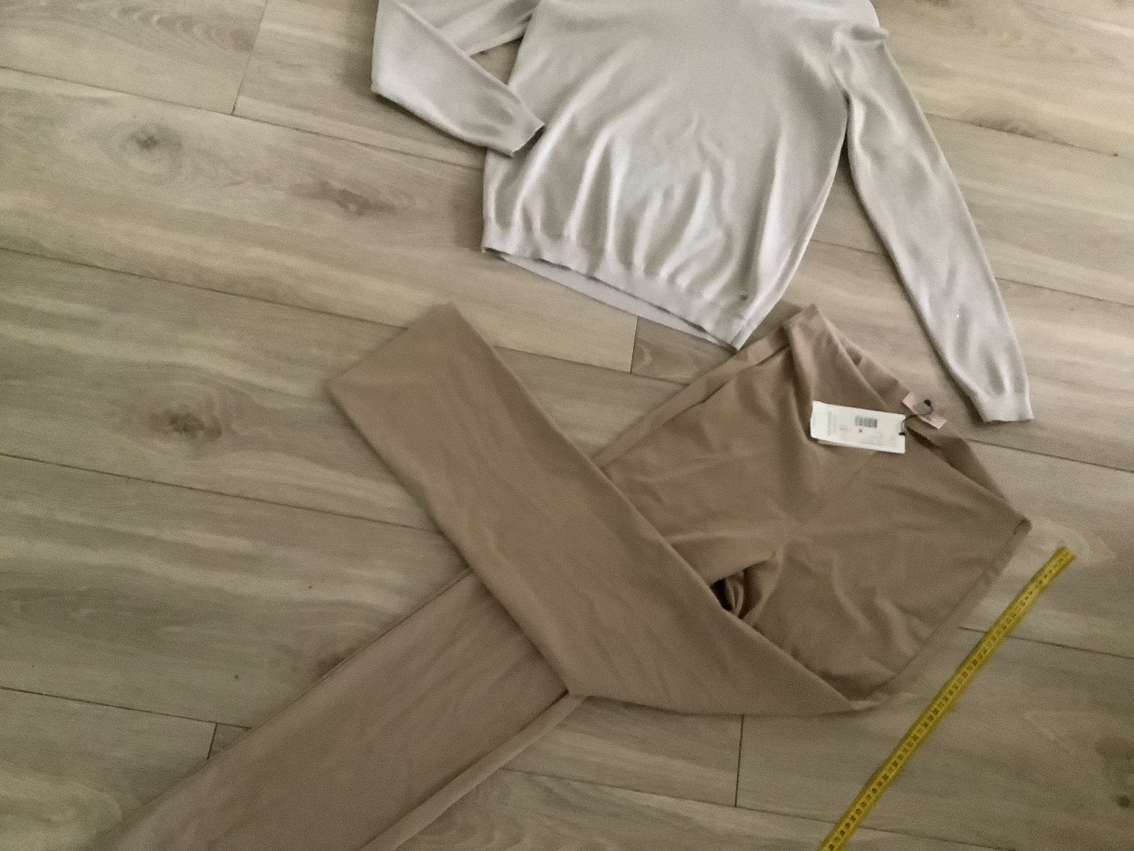 Studio anneloes travelstof broek s nieuw en trui M, Beige, Nieuw, Ophalen of Verzenden, Maat 36 (S)