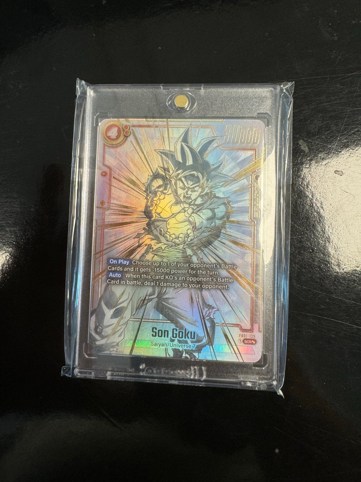 Dragon Ball Super Card Game Son Goku SCR FR01-139, Ophalen of Verzenden, Nieuw, Losse kaart, Foil