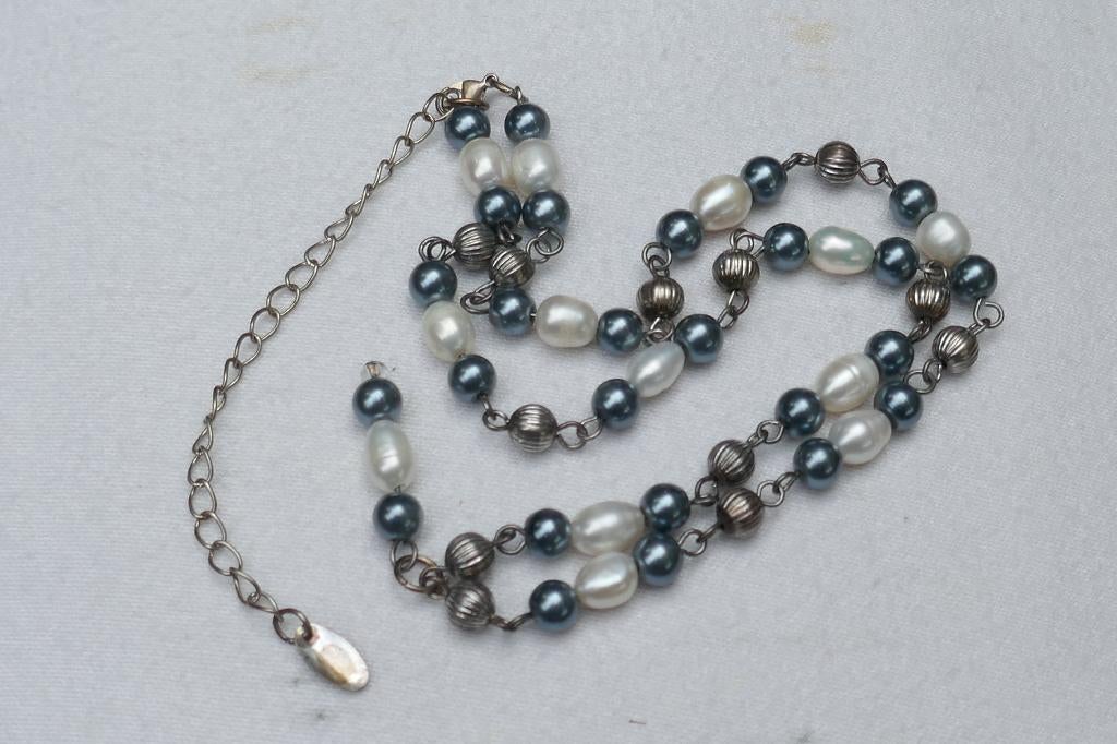 Vintage Parel/Hematiet  Collier /  Yves Roches, Verzenden