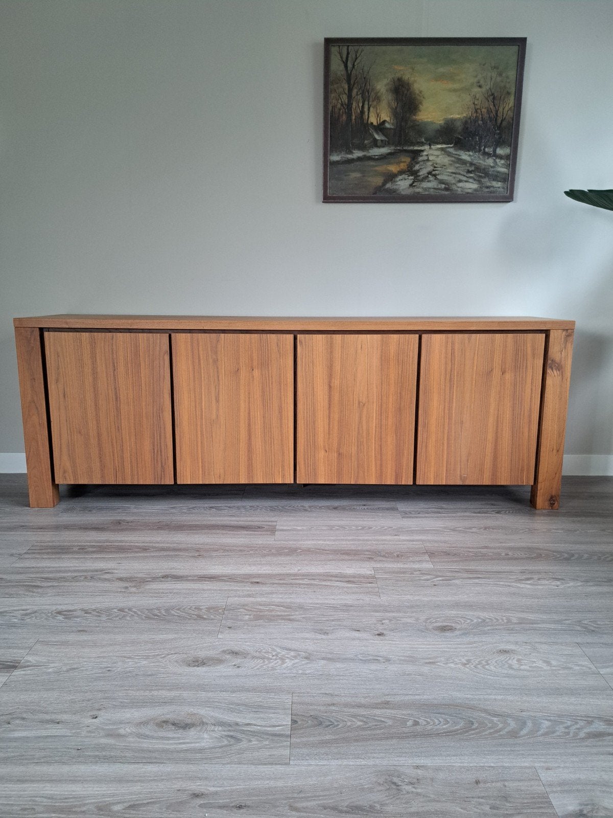 Notenhouten dressoir - Zeer goede staat - 210x45x74 cm, Ophalen
