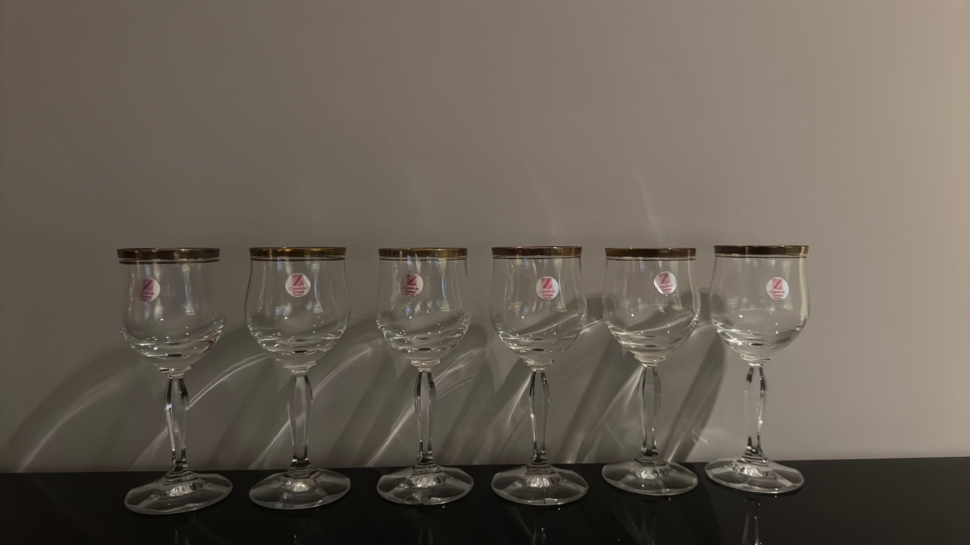 Set van 6 vintage kristal glazen - Cristallerie Zwiesel, Ophalen