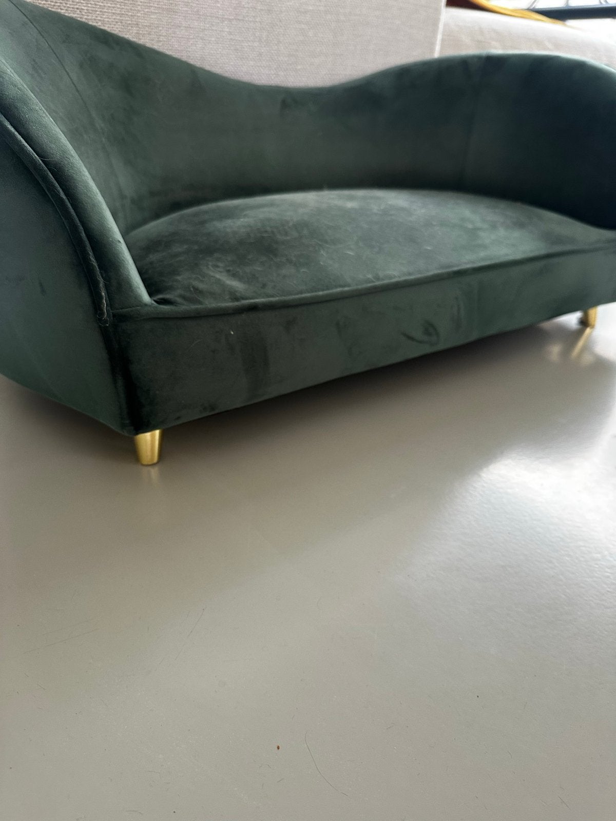 Leuke groene hondenmand/fauteuil, Ophalen, Zo goed als nieuw, Hondenmand