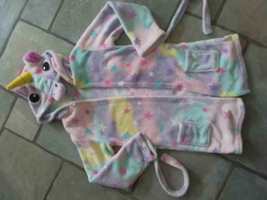 Meisjes eenhoorn badjas maat 146/152 NIEUWSTAAT, Ophalen of Verzenden, Zo goed als nieuw, Meisje, Nacht- of Onderkleding