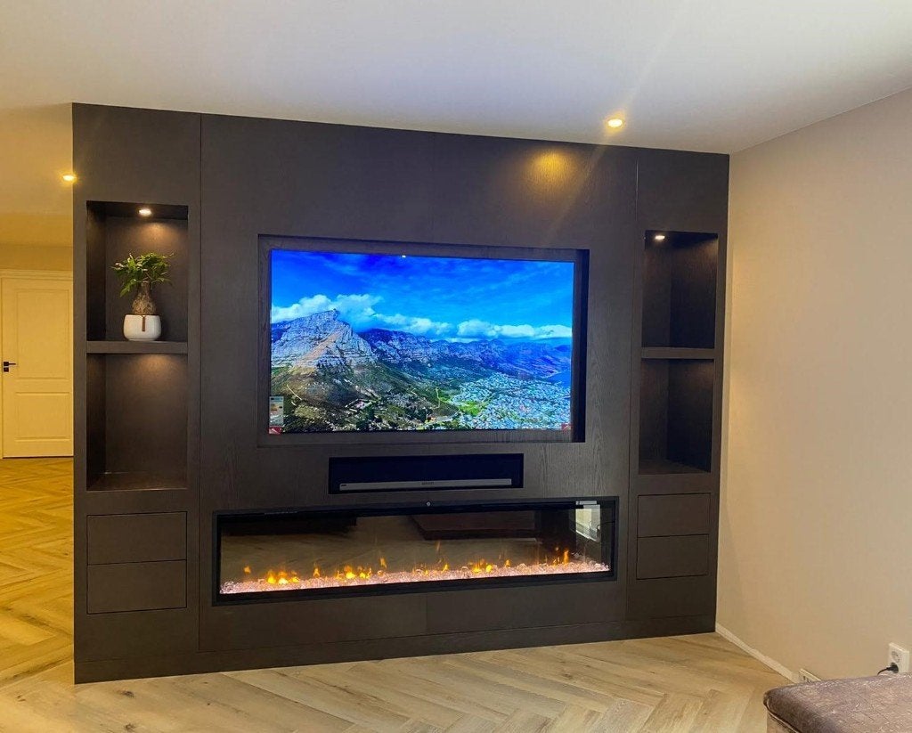Foto 9 van Cinewall / tv wandmeubel met sfeerhaard op maat