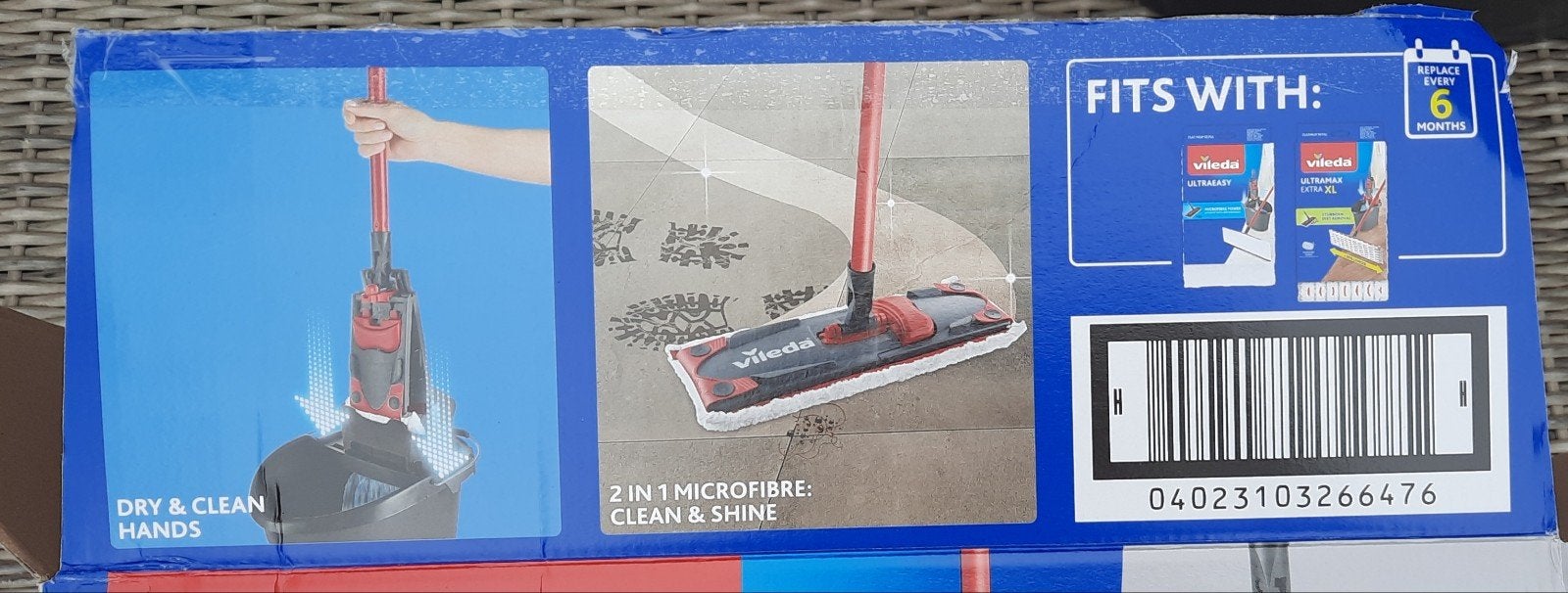 Vileda UltraEasy dweilsysteem met emmer en 2 moppen, Huis en Inrichting, Ophalen of Verzenden