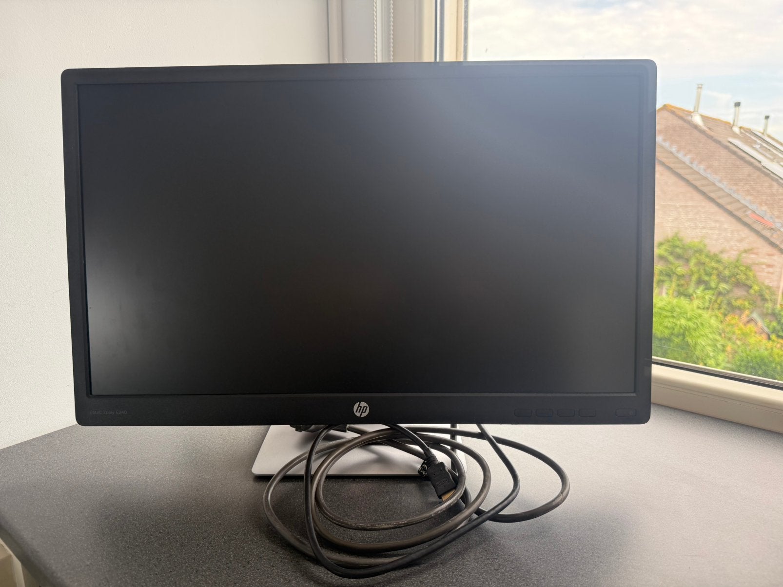HP EliteDisplay E240 24 inch monitor beeldscherm 1920x1080, Computers en Software, Ophalen, HDMI, IPS, In hoogte verstelbaar