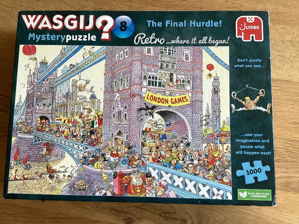Wasgij, the final hurdle , 1000 srukjes, Ophalen, 500 t/m 1500 stukjes, Zo goed als nieuw