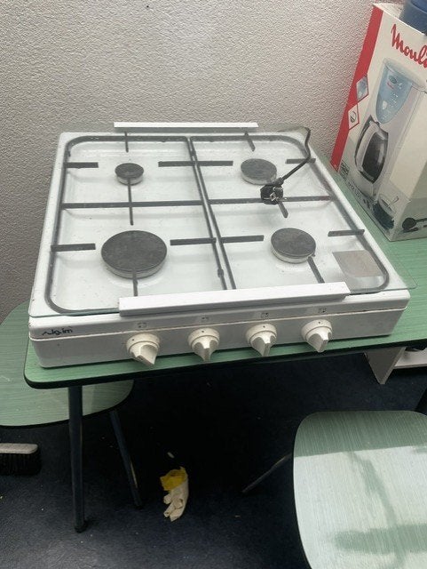 gasstel, Ophalen, Gebruikt, 4 kookzones, Gas
