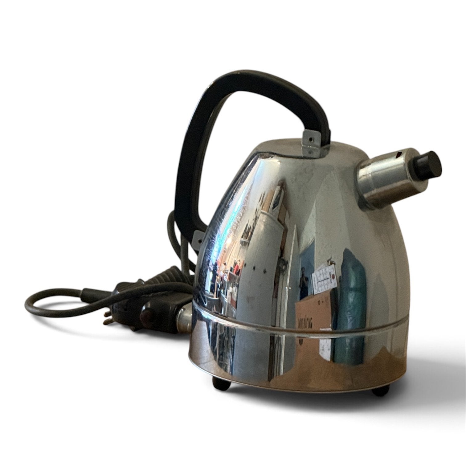 Vintage Daalderop Waterkoker - Chroom, 1 tot 2 liter, Ophalen of Verzenden, Gebruikt, Rvs