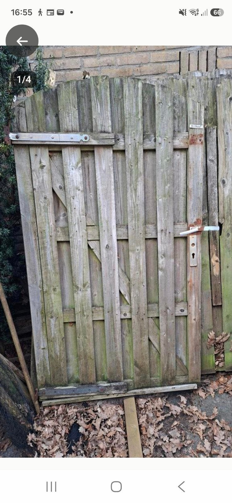 tuinpoort, Ophalen, Minder dan 3 meter, Hout, 1 tot 2 meter