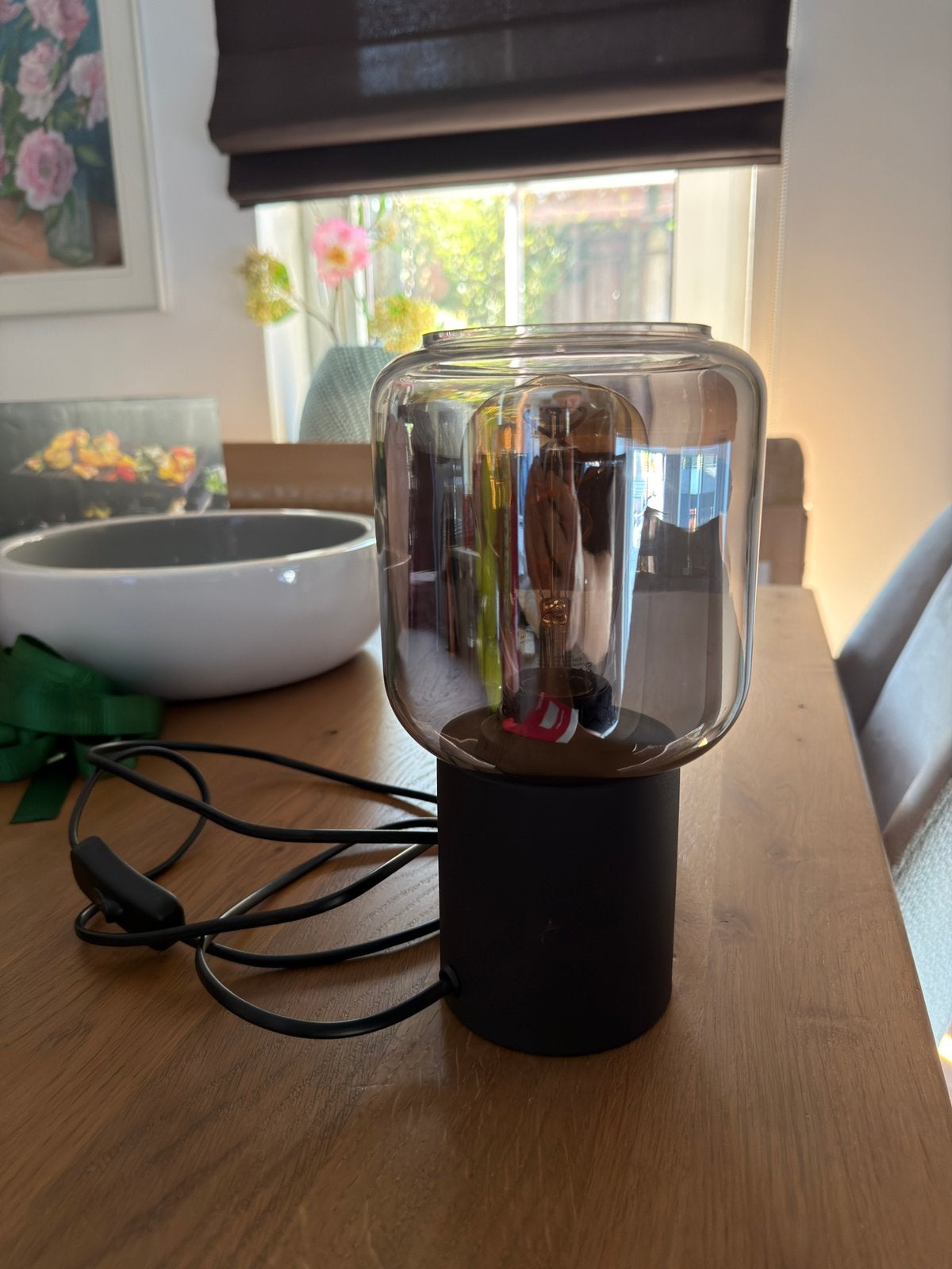 Nachtkast/tafel lamp, Huis en Inrichting, Lampen | Tafellampen, Ophalen of Verzenden, Zo goed als nieuw