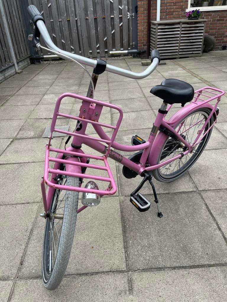 Alpina cargo 22 inch Roze meisjes fiets, Fietsen en Brommers, Ophalen, Terugtraprem, 22 inch, Handrem