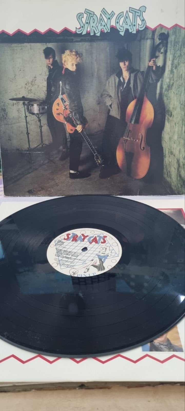 Stray Cats - Stray Cats LP (1981) Rockabilly Vinyl, Cd's en Dvd's, Beschermende buitenhoes, Ophalen of Verzenden, Gebruikt, 12 inch