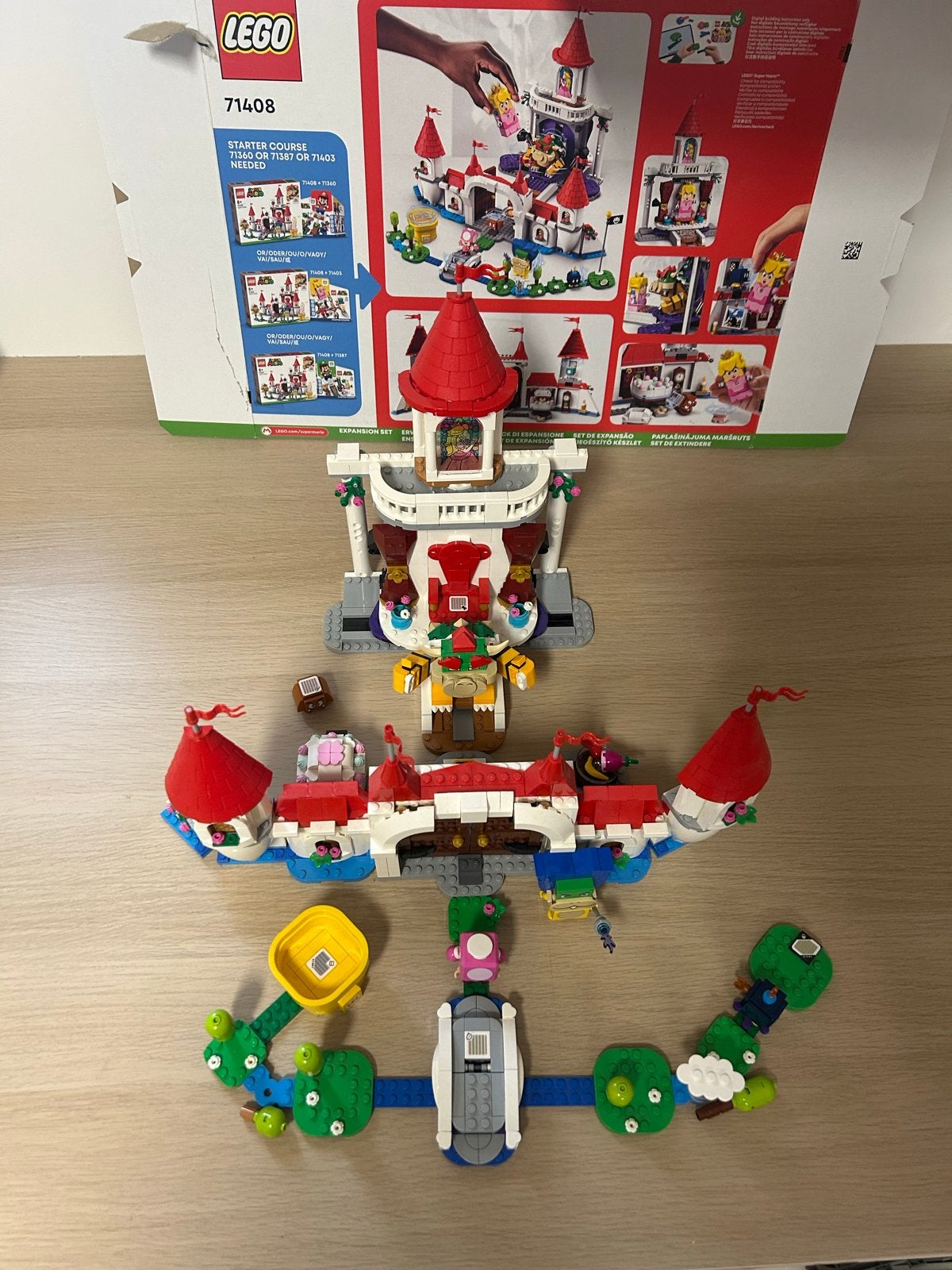 LEGO Super Mario Peach's Kasteel Uitbreidingsset 71408, Kinderen en Baby's, Lego, Ophalen of Verzenden, Zo goed als nieuw, Compleet