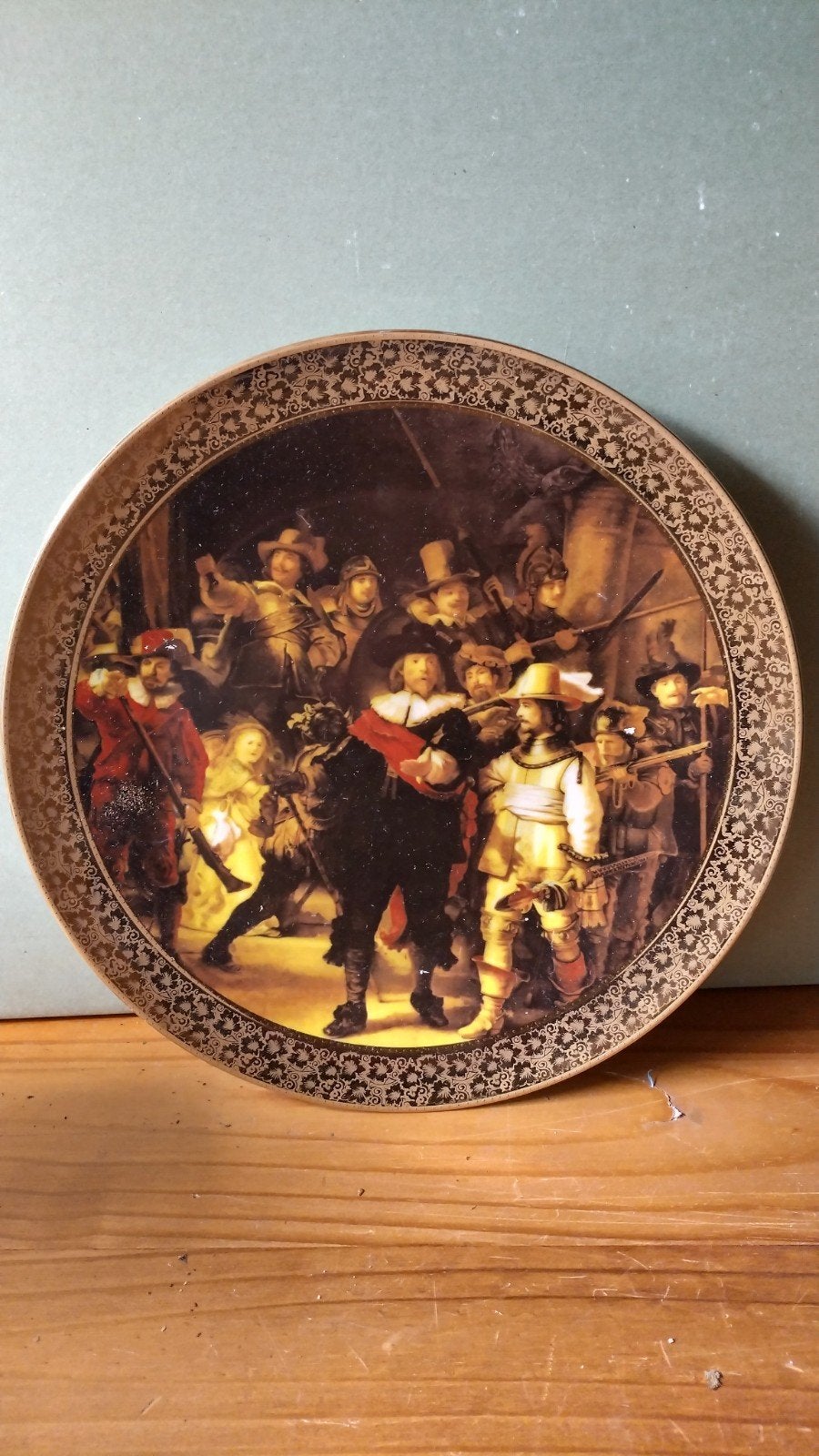 Decoratieve wandbord De Nachtwacht van Rembrandt, Ophalen of Verzenden