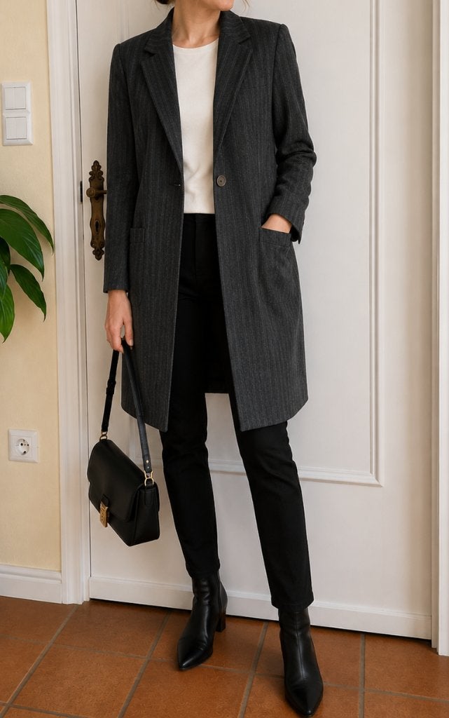 Comma stijlvolle lange blazer maat 36, Zo goed als nieuw, Jasje, Maat 36 (S), Grijs