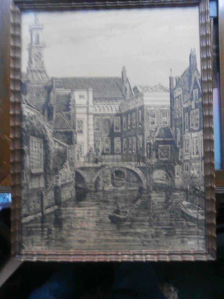 Dordrecht, Litho van het Centrum van Eugene van Rensburg, Ophalen, Overige onderwerpen, Lithografie