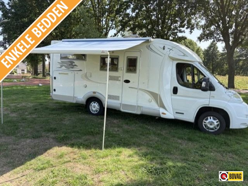Laika X 660 R Enkele bedden, Koelkast, Ringverwarming, Fiat, 6 tot 7 meter