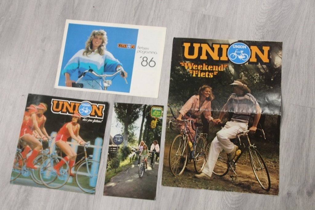 lot van 4 stuks UNION folders / catalogus - '70/'80 oldtimer, Ophalen of Verzenden, Gebruikt