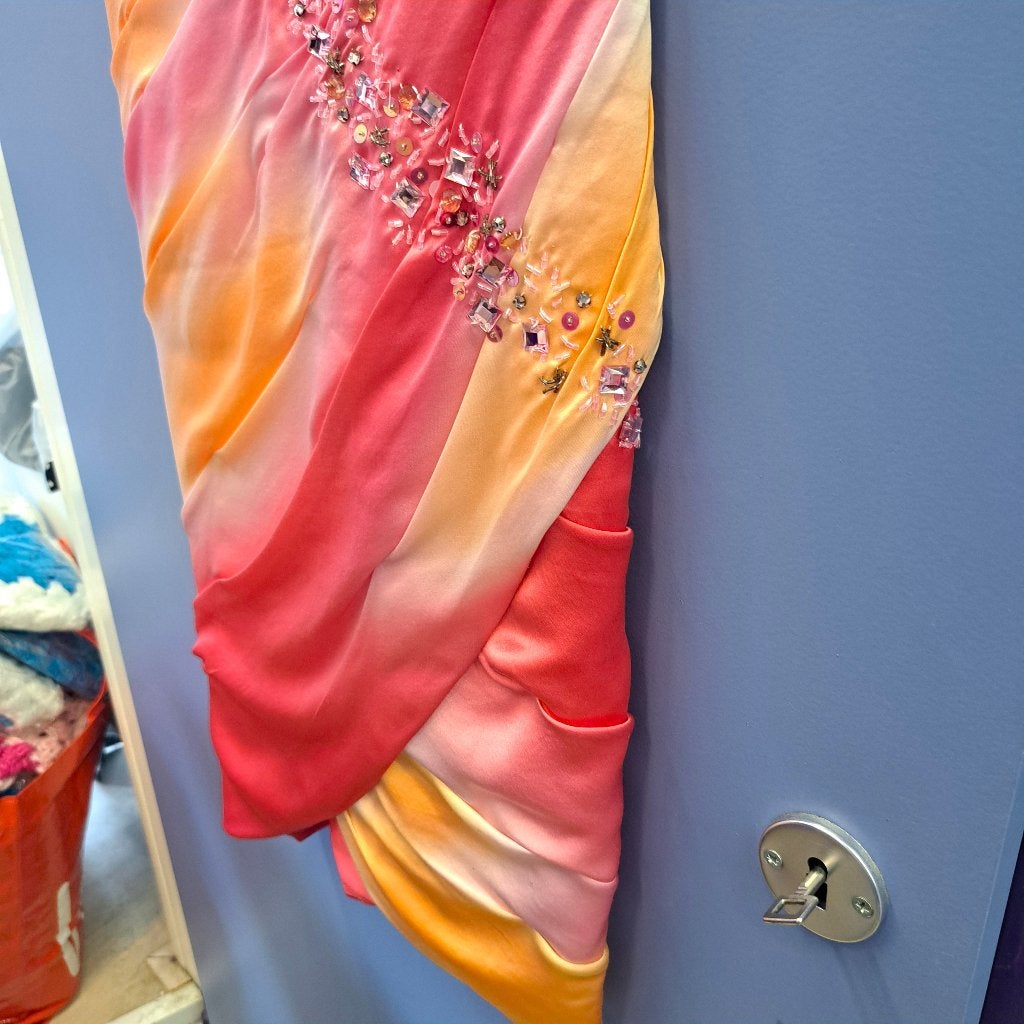 Cocktailjurk van BDBA Sunset Glamour 100% zijde mt XS 49896, Kleding | Dames, Jurken, BDBA, ., BDBA, Ophalen of Verzenden
