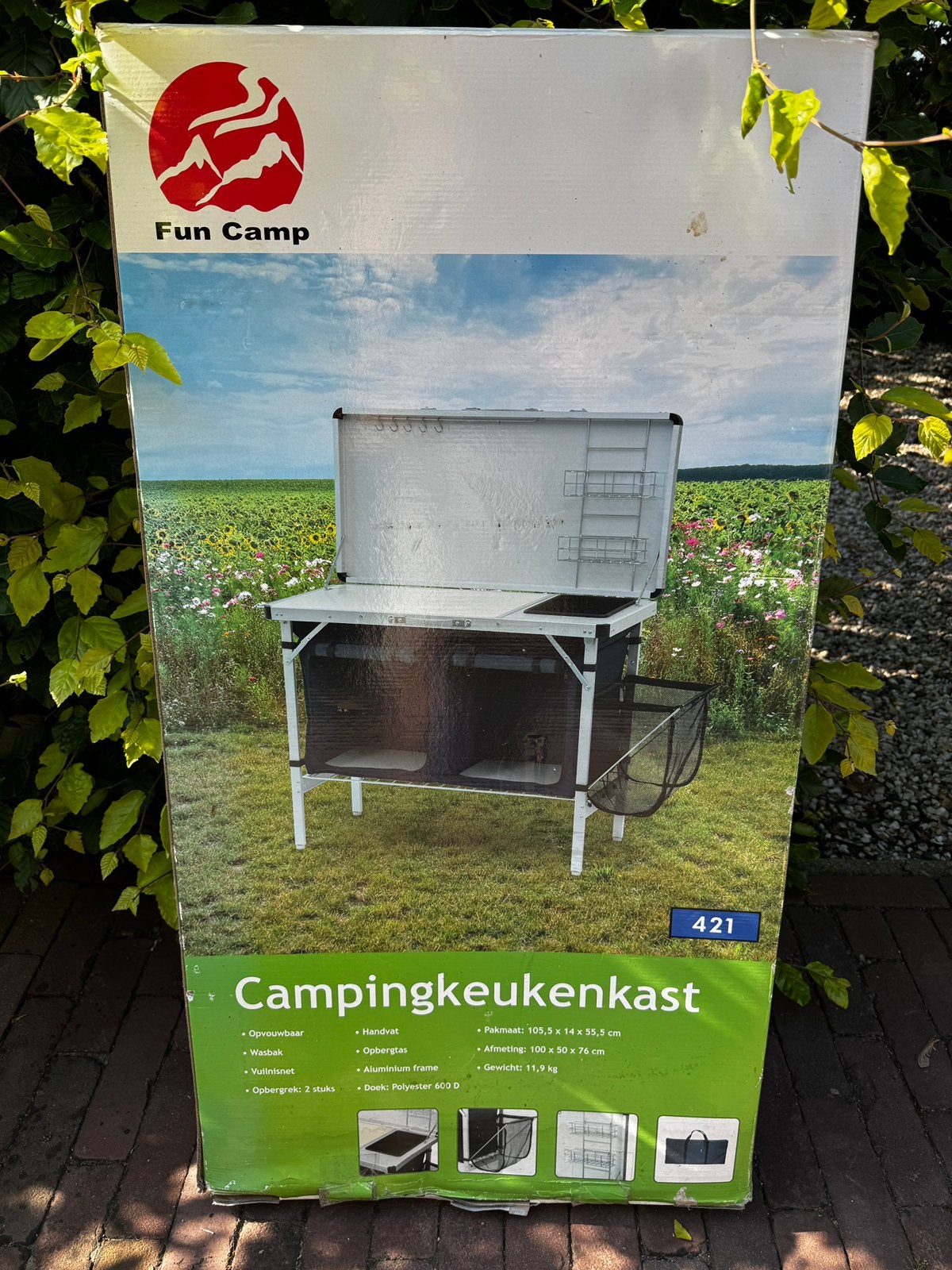 Camping keukentje met spoelbak, Caravans en Kamperen, Ophalen, Zo goed als nieuw