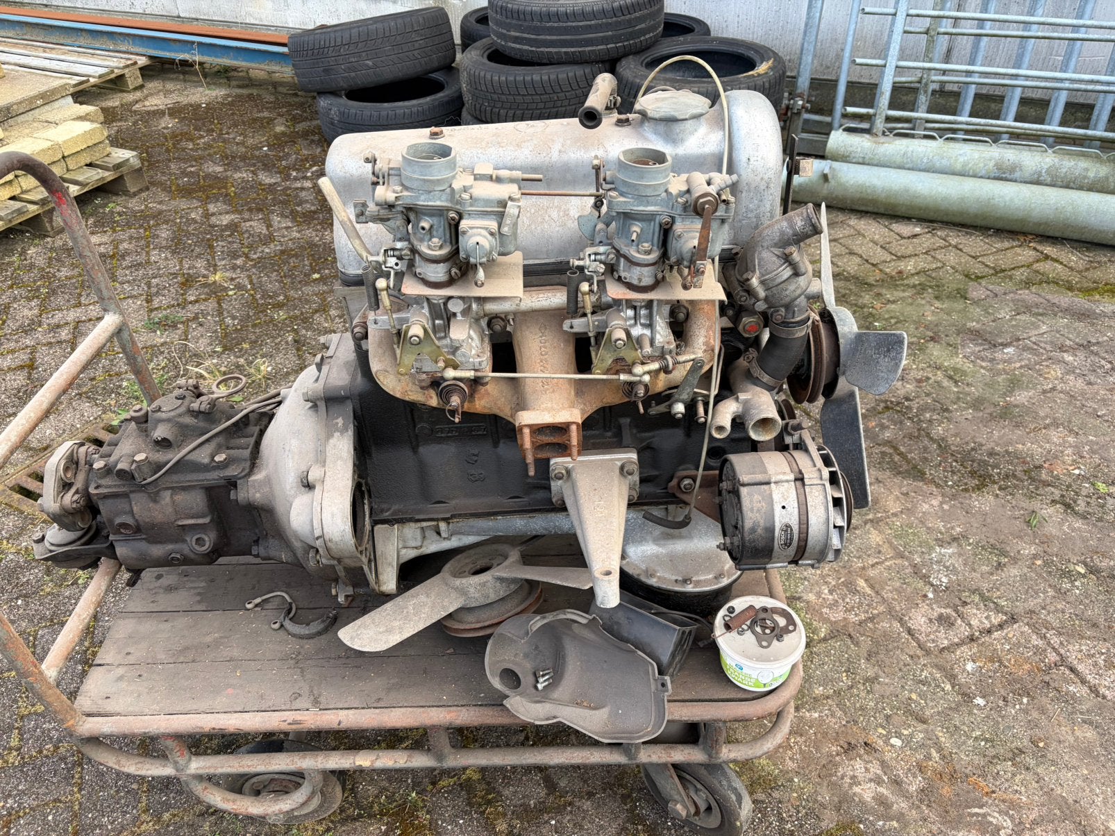 heckflosse motor en bak compleet, Ophalen of Verzenden, Gebruikt