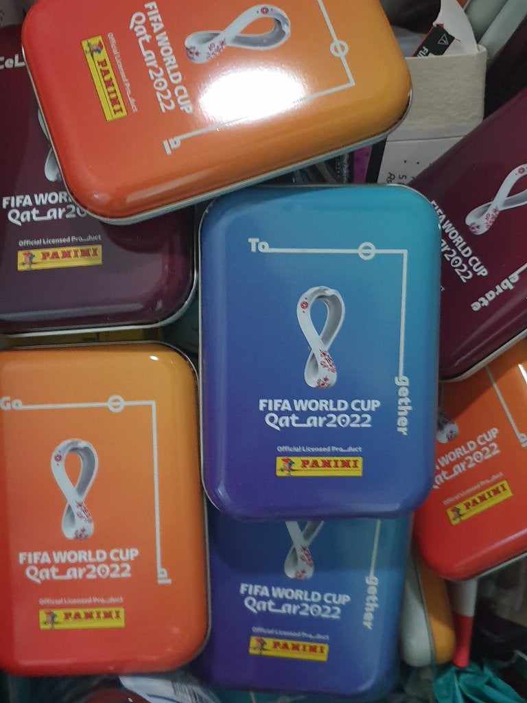 Panini FIFA World Cup Qatar 2022 Adrenalyn XL lege mini tins, Ophalen, Nieuw, Buitenlandse clubs, Spelerskaart