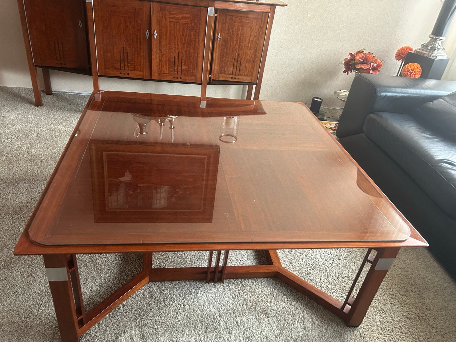 Prachtige Schuitema Art Deco salontafel Mason, Huis en Inrichting, Ophalen, 100 tot 150 cm, Vierkant, 5 – 50