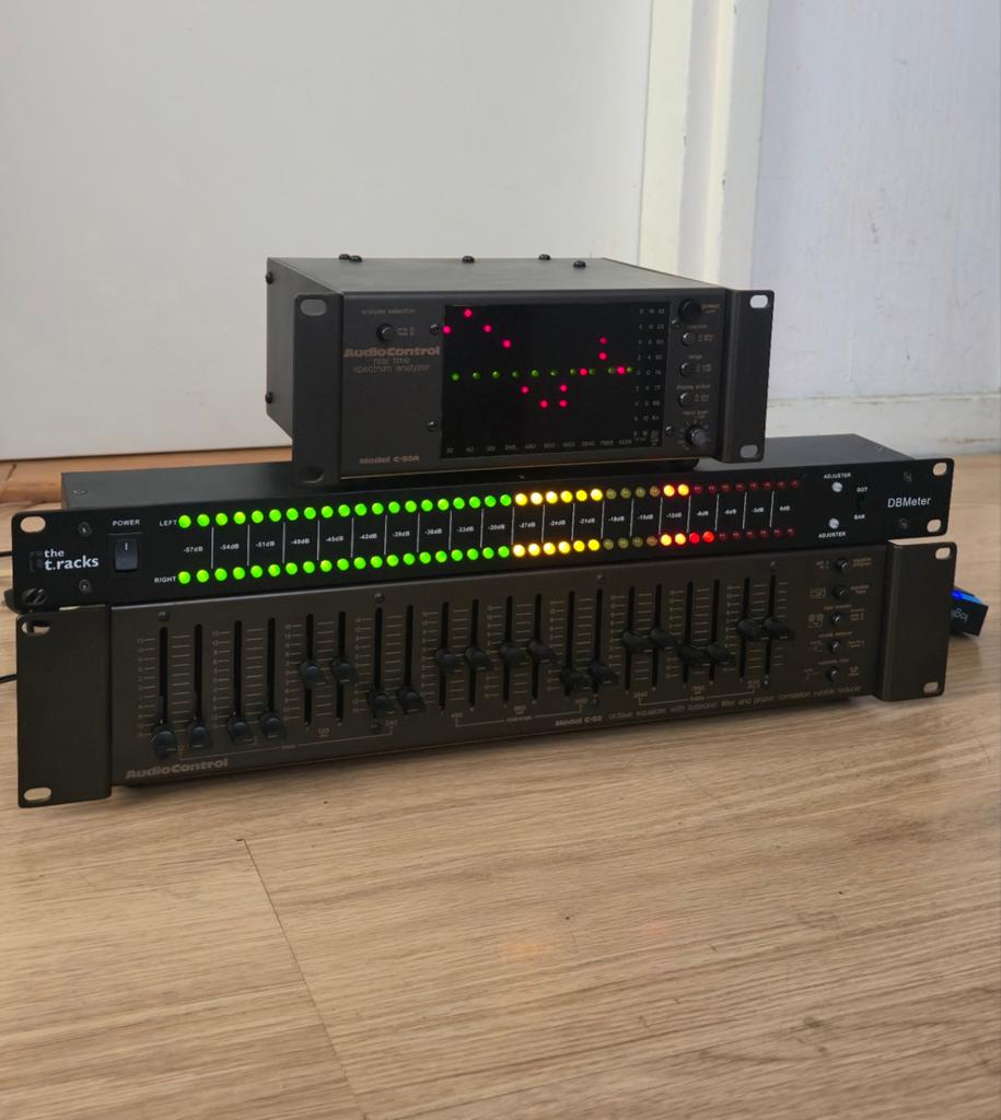 AudioControl C-50A & C-22 Equalizer en DB Meter Set 🇺🇸, Overige merken, Ophalen of Verzenden, Minder dan 60 watt, Gebruikt