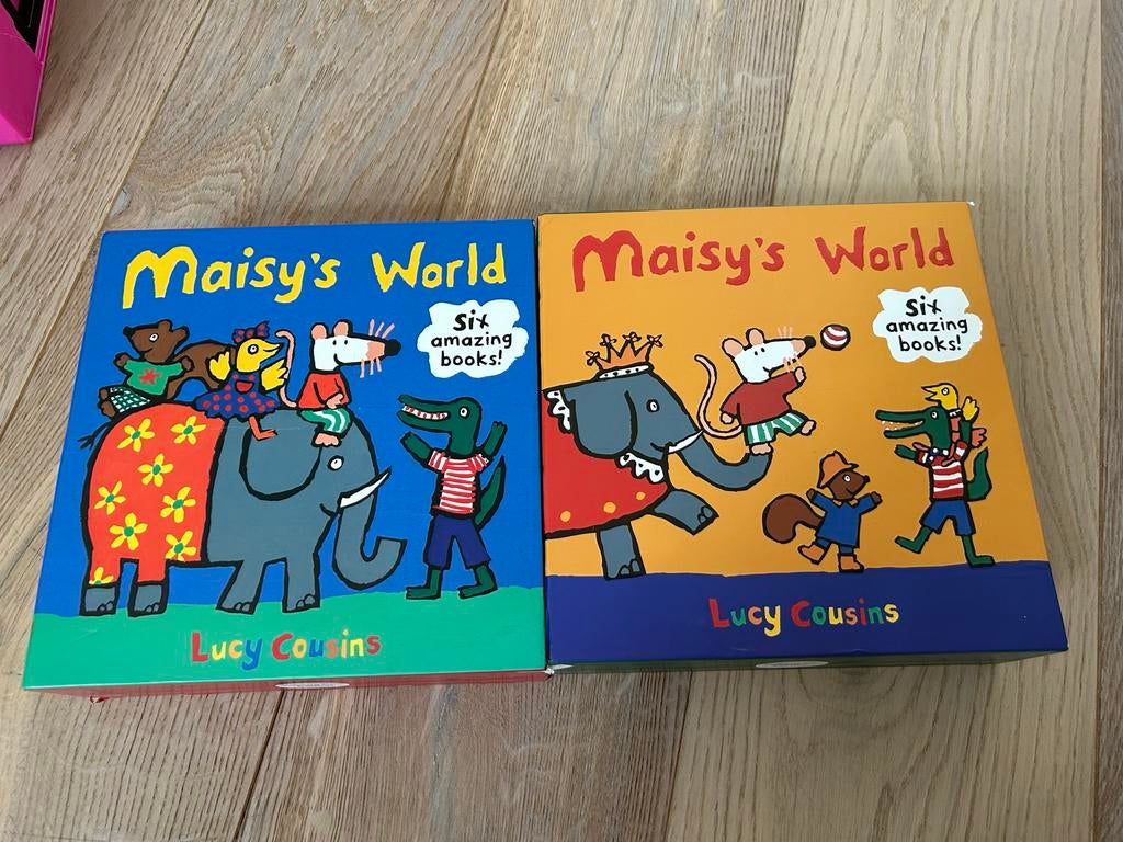 Maisy's World boeken set van Lucy Cousins (in English), Ophalen, Gelezen, Uitklap-, Voel- of Ontdekboek, 3 tot 4 jaar
