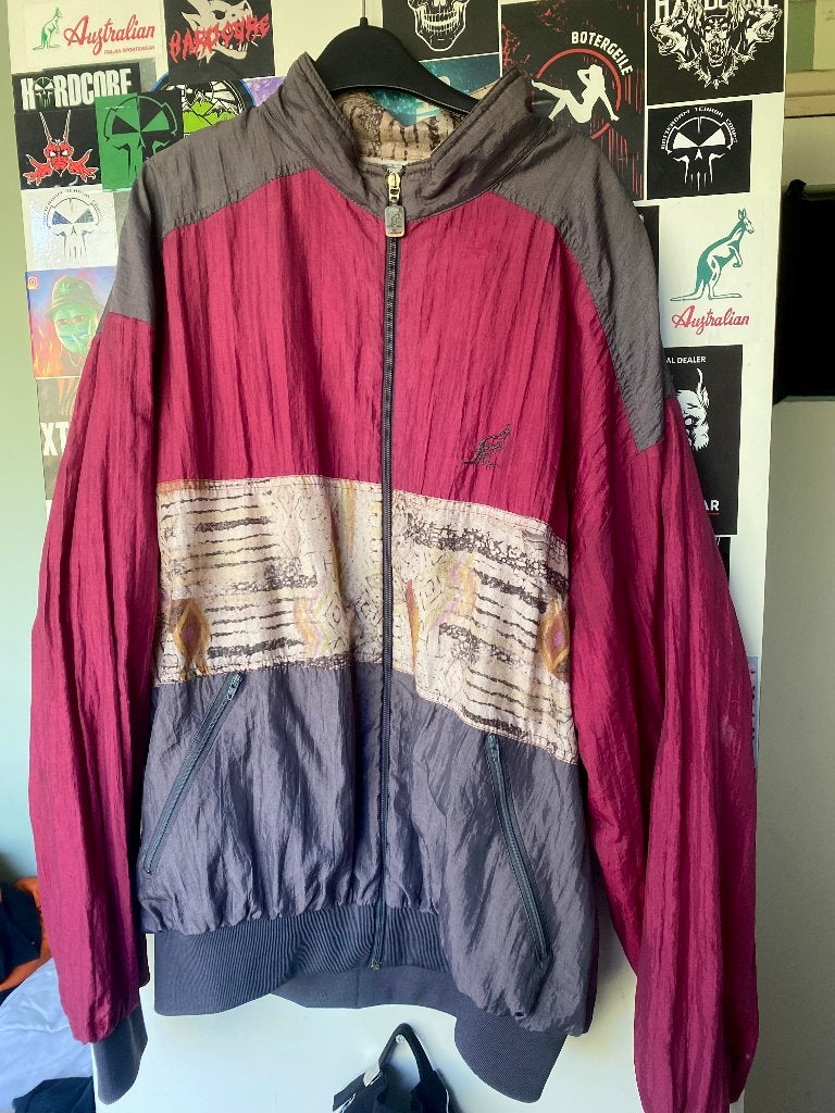 Oldschool Australian jack, Kleding | Dames, Ophalen of Verzenden, Zo goed als nieuw, Maat 42/44 (L), Rood