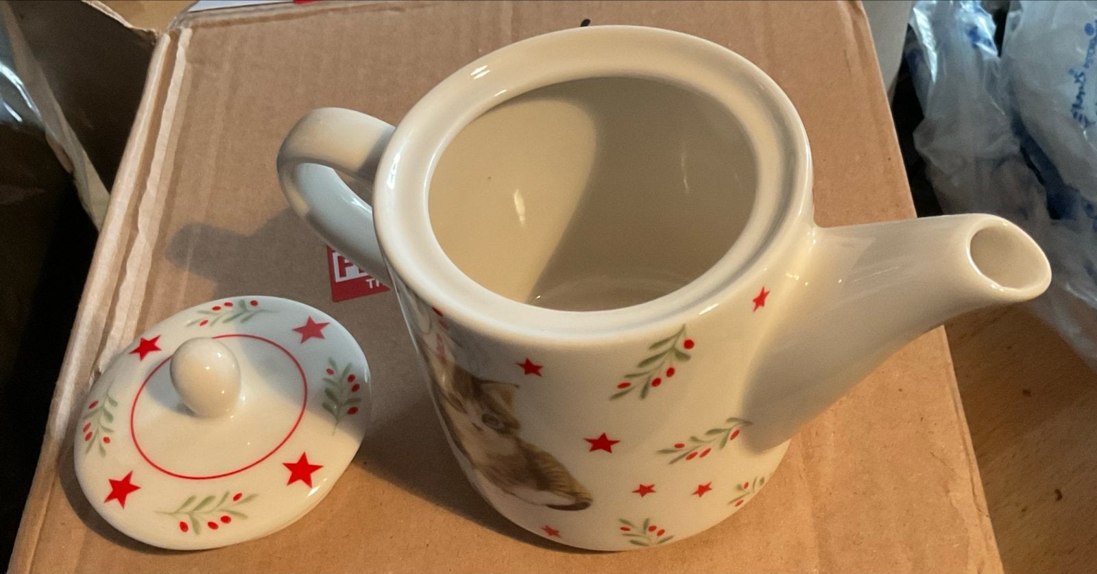 Franciens katten thee - koffie potje, Theepot/fluitketel, Nieuw, Ophalen of Verzenden, Steen/keramiek