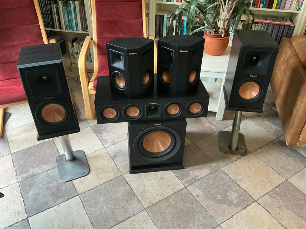Prachtige Klipsch Reference Premiere 5.1 Set, Audio, Tv en Foto, Luidsprekers, Zo goed als nieuw, 120 watt of meer, Front, Rear of Stereo speakers