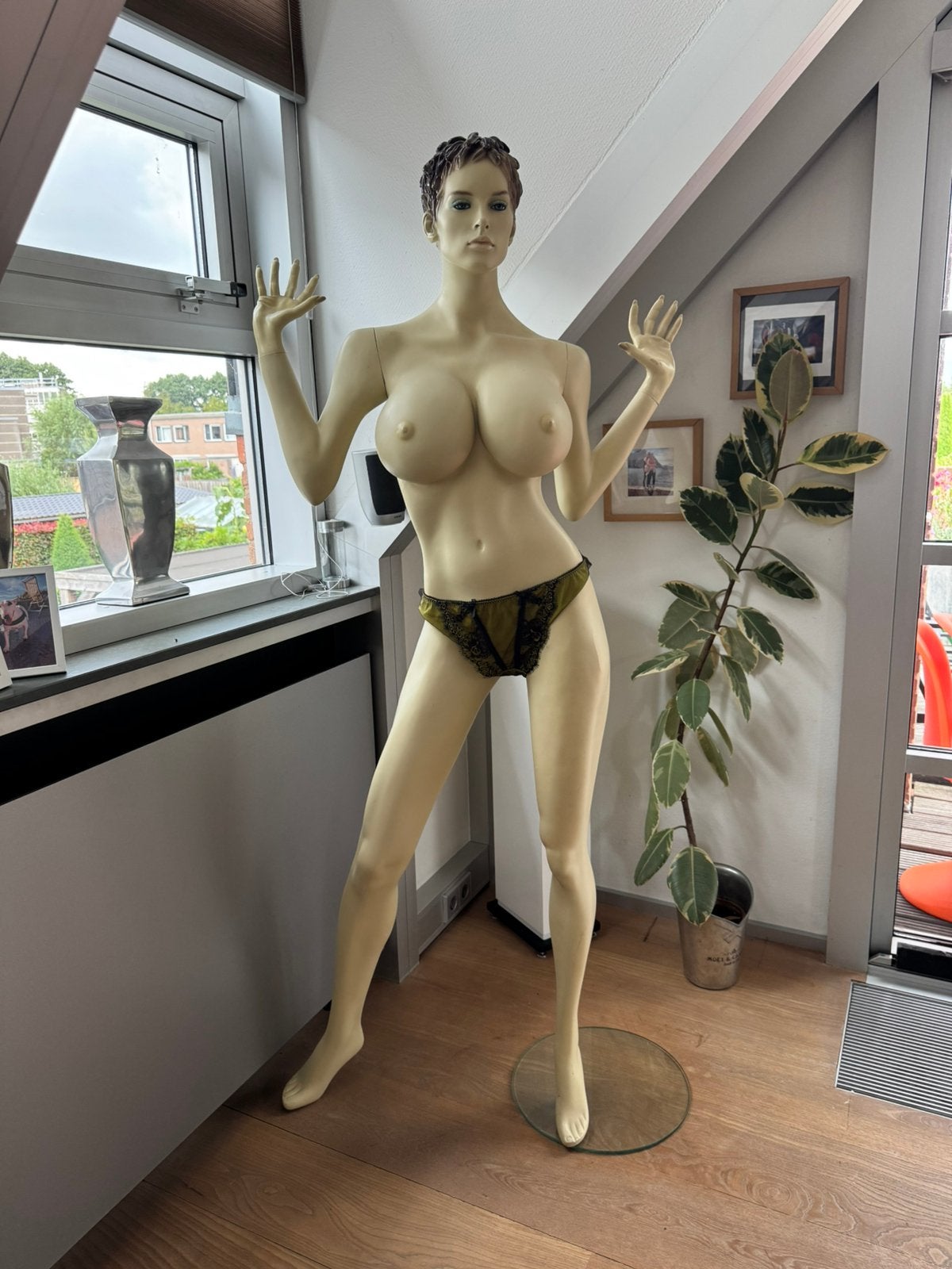 Unieke Vintage Etalagepop/ volle Buste /Jaren 50 style), Ophalen