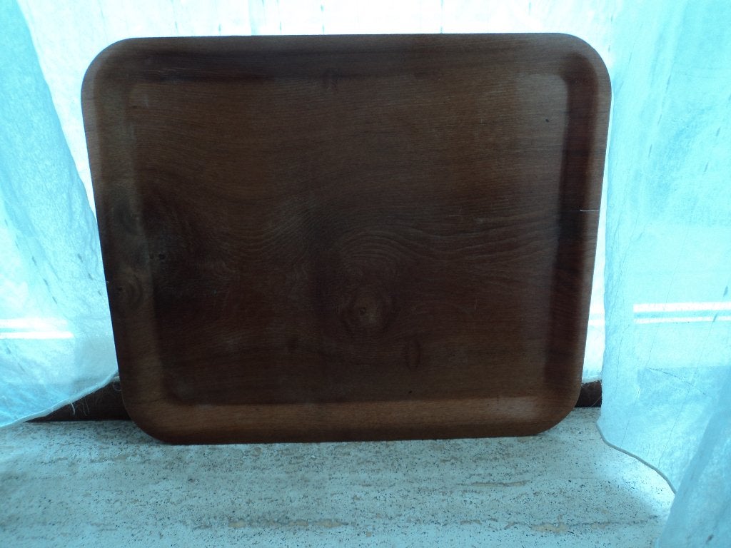 mooi vintage teak houten dienblad, Huis en Inrichting, Woonaccessoires | Dienbladen, Ophalen of Verzenden, Dienblad, Rechthoekig