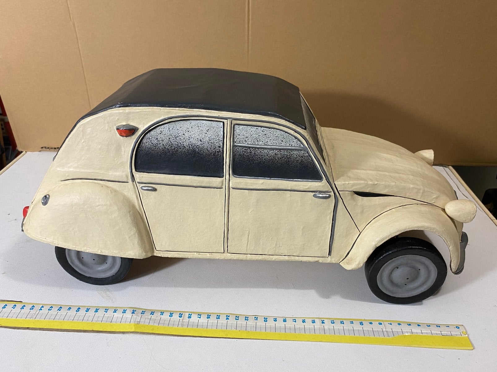 CITROEN 2CV-hughe size-voor 2CV adept-Make: Franse artist, Ophalen of Verzenden, Auto