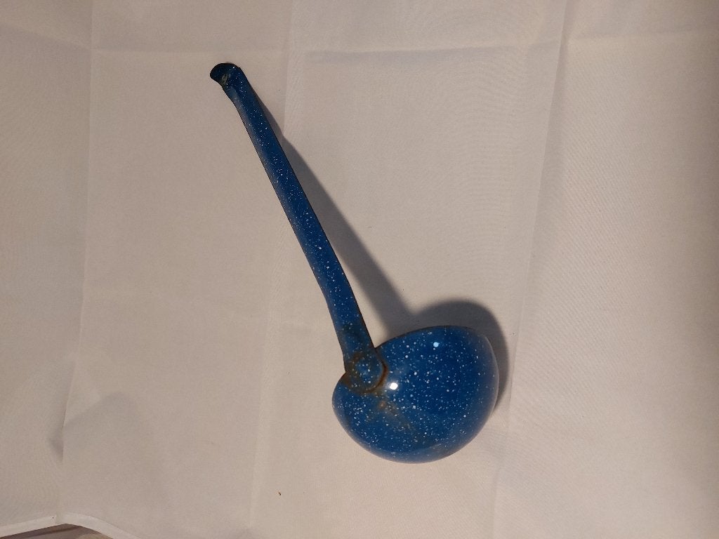 Vintage soep en saus lepel emaille, Antiek en Kunst, Antiek | Emaille, Ophalen of Verzenden