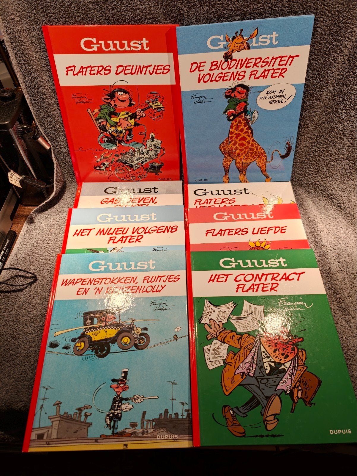 8 delen Guust Flater HC - Diverse onderwerpen, Meerdere stripboeken, Ophalen of Verzenden, Gelezen, Franquin