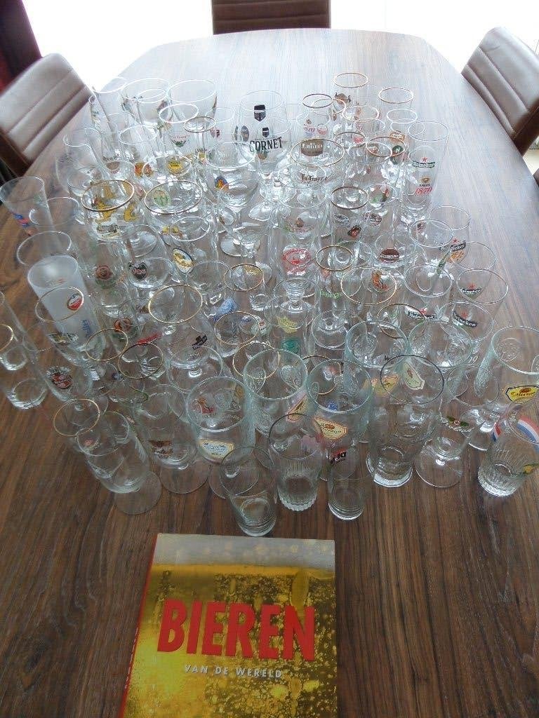 118 bierglazen, Ophalen, Zo goed als nieuw, Glas of Glazen, Overige merken