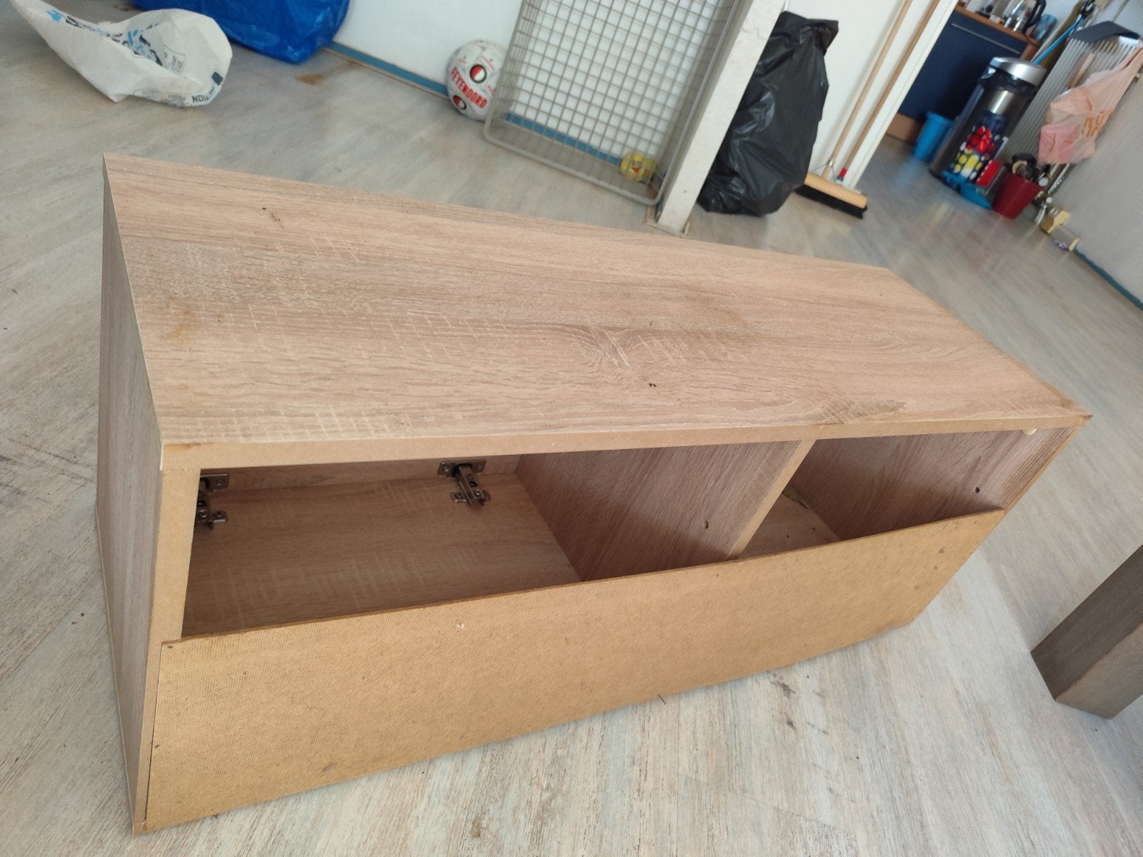 Houten kastje met twee vakken, Ophalen of Verzenden