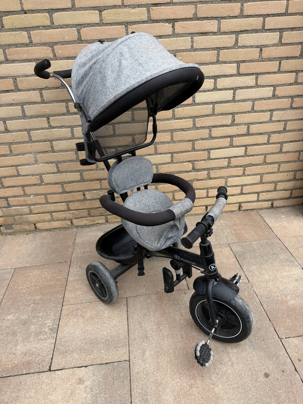 Kinderkraft driewieler met duwstang en zonnekap, Ophalen, Gebruikt, Overige typen