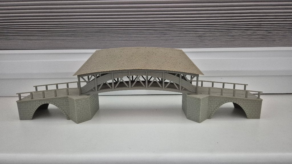 Faller 191774 H0 - Oude houten brug, Overige merken, Gelijkstroom of Wisselstroom, Brug, Tunnel of Gebouw, Ophalen of Verzenden