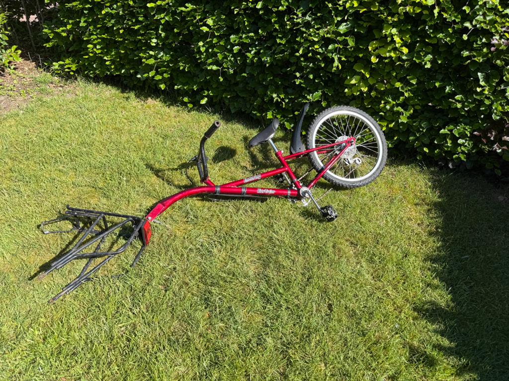 Mooie aanhangfiets met 6 versnellingen en bagagedrager, Fietsen en Brommers, Ophalen, Zo goed als nieuw, Aanhangfiets, 80 kg of meer