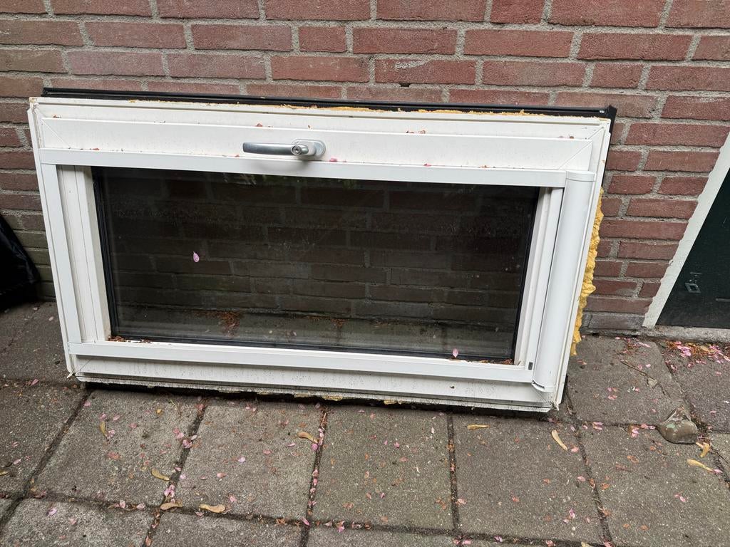 Gebruikt Gevelraam met Dubbelglas - 118x66 cm, Ophalen, Gevelraam of Ruit, Gebruikt, Minder dan 80 cm
