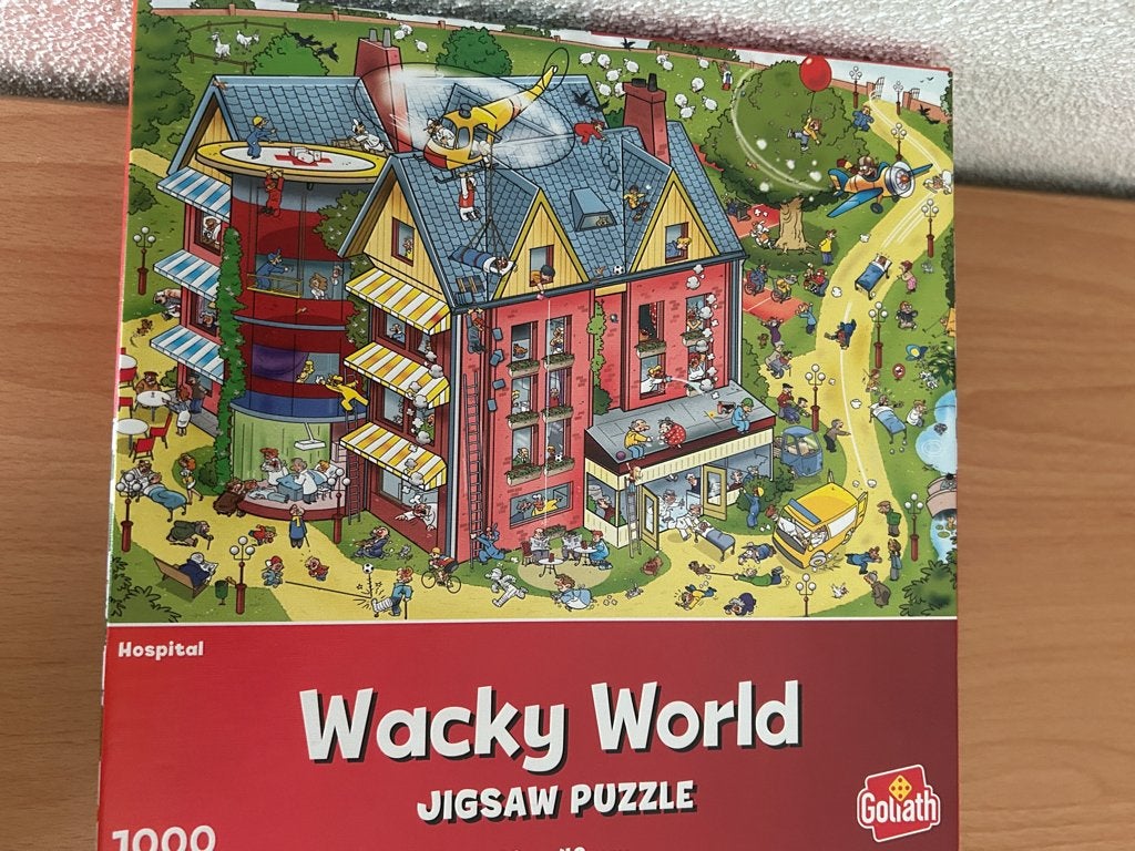 Puzzel Wacky World " Hospital", Ophalen, 500 t/m 1500 stukjes, Gebruikt, Legpuzzel