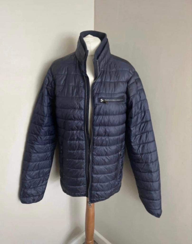 Bien Bleu heren jas maat L - Zo goed als nieuw, Verzenden, Zo goed als nieuw, Maat 52/54 (L), Blauw