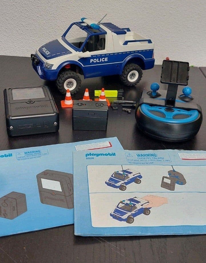 Playmobil 5528 Politiewagen met camera set, Kinderen en Baby's, Speelgoed | Playmobil, Ophalen of Verzenden, Gebruikt, Voertuig