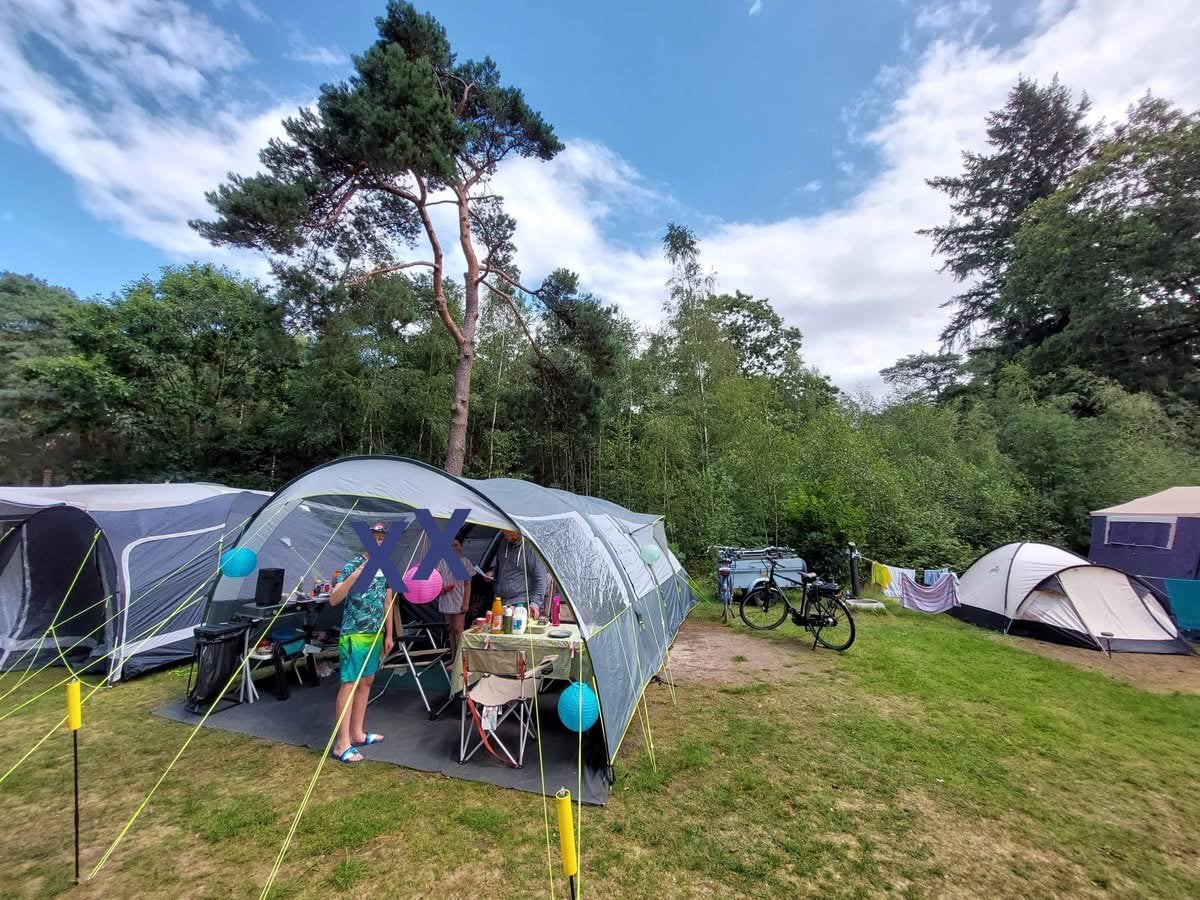 Portico easy air opblaasbare tent t.e.a.b., Caravans en Kamperen, Ophalen, Gebruikt