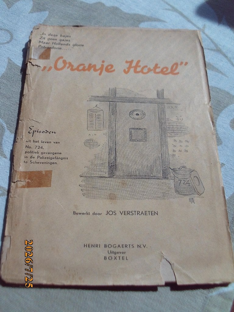 boek Oranje Hotel WO II Episoden gevangene Scheveningen 724, Boeken, Ophalen of Verzenden, Overige onderwerpen, Tweede Wereldoorlog