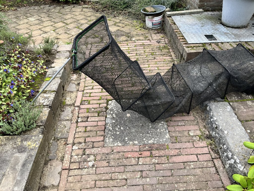 Leefnet met grondpin, Ophalen, Gebruikt